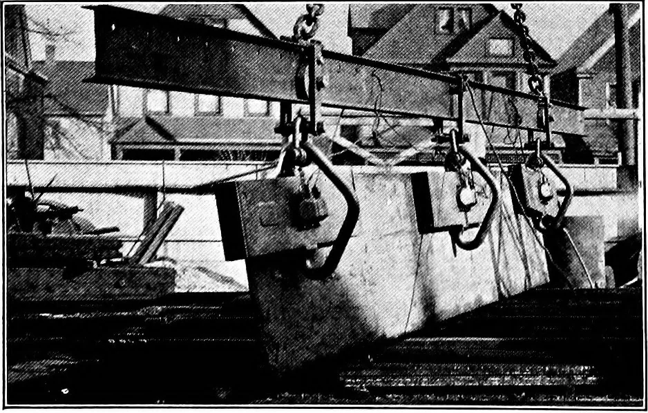 An illustration from Material handling cyclopedia; a reference book covering definitions, descriptions, illustrations and methods of use of material handling machines employed in industry, 1921, leaf 323