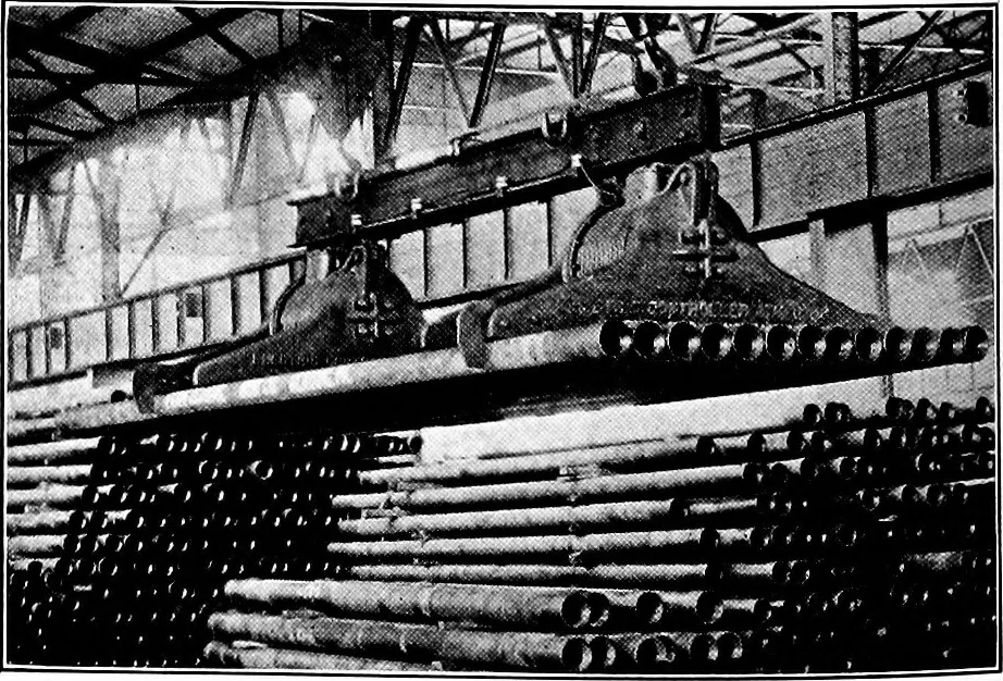 An illustration from Material handling cyclopedia; a reference book covering definitions, descriptions, illustrations and methods of use of material handling machines employed in industry, 1921, leaf 323