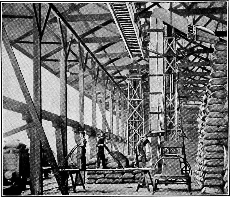 An illustration from Material handling cyclopedia; a reference book covering definitions, descriptions, illustrations and methods of use of material handling machines employed in industry, 1921, leaf 341