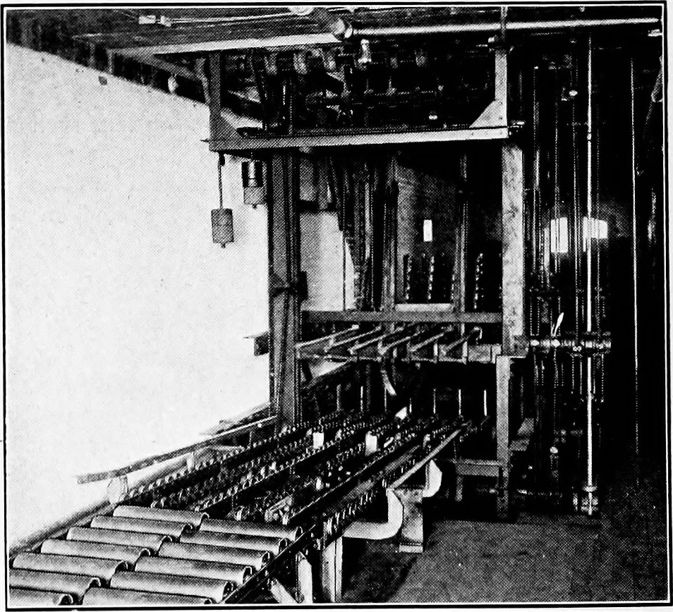 An illustration from Material handling cyclopedia; a reference book covering definitions, descriptions, illustrations and methods of use of material handling machines employed in industry, 1921, leaf 349
