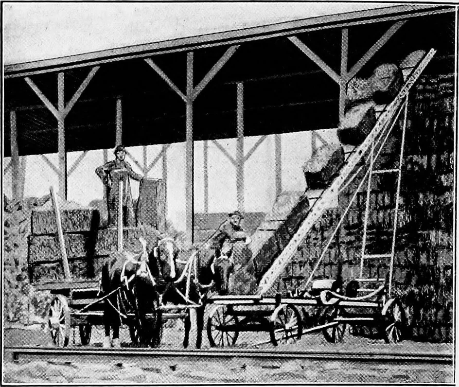 An illustration from Material handling cyclopedia; a reference book covering definitions, descriptions, illustrations and methods of use of material handling machines employed in industry, 1921, leaf 369