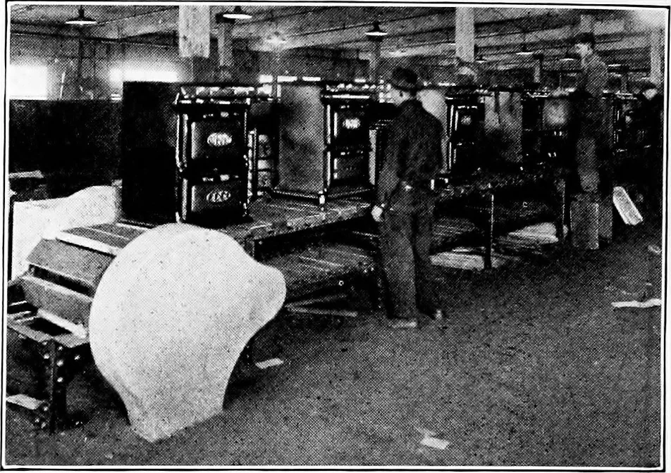 An illustration from Material handling cyclopedia; a reference book covering definitions, descriptions, illustrations and methods of use of material handling machines employed in industry, 1921, leaf 375