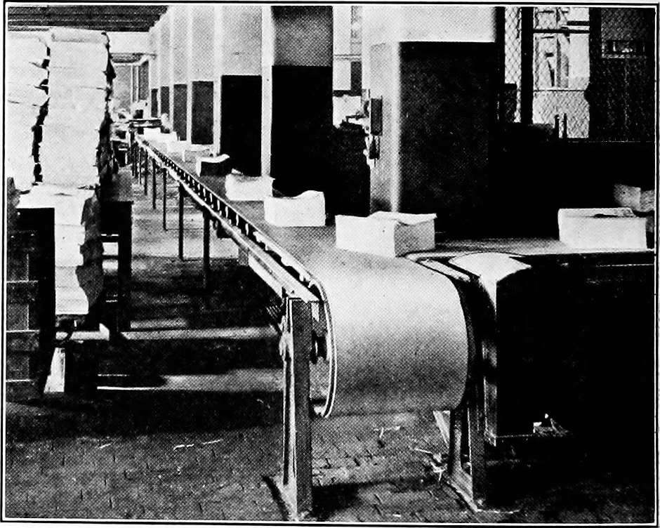 An illustration from Material handling cyclopedia; a reference book covering definitions, descriptions, illustrations and methods of use of material handling machines employed in industry, 1921, leaf 379