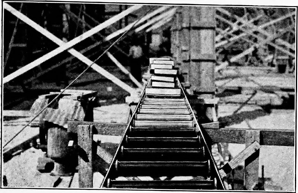 An illustration from Material handling cyclopedia; a reference book covering definitions, descriptions, illustrations and methods of use of material handling machines employed in industry, 1921, leaf 390