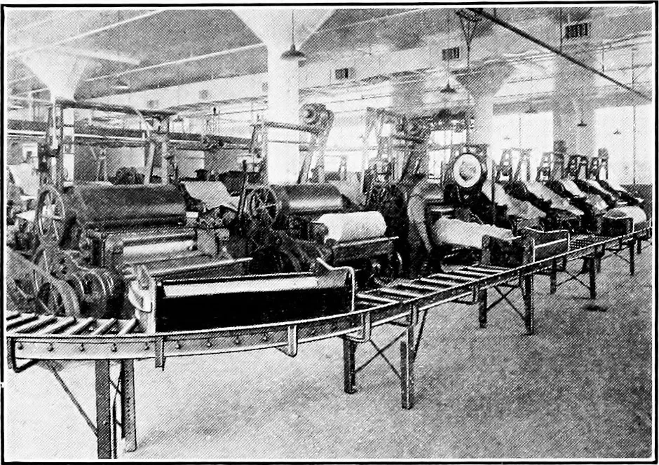 An illustration from Material handling cyclopedia; a reference book covering definitions, descriptions, illustrations and methods of use of material handling machines employed in industry, 1921, leaf 393