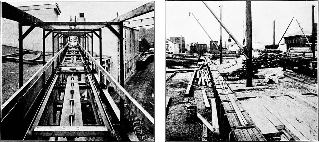 An illustration from Material handling cyclopedia; a reference book covering definitions, descriptions, illustrations and methods of use of material handling machines employed in industry, 1921, leaf 405