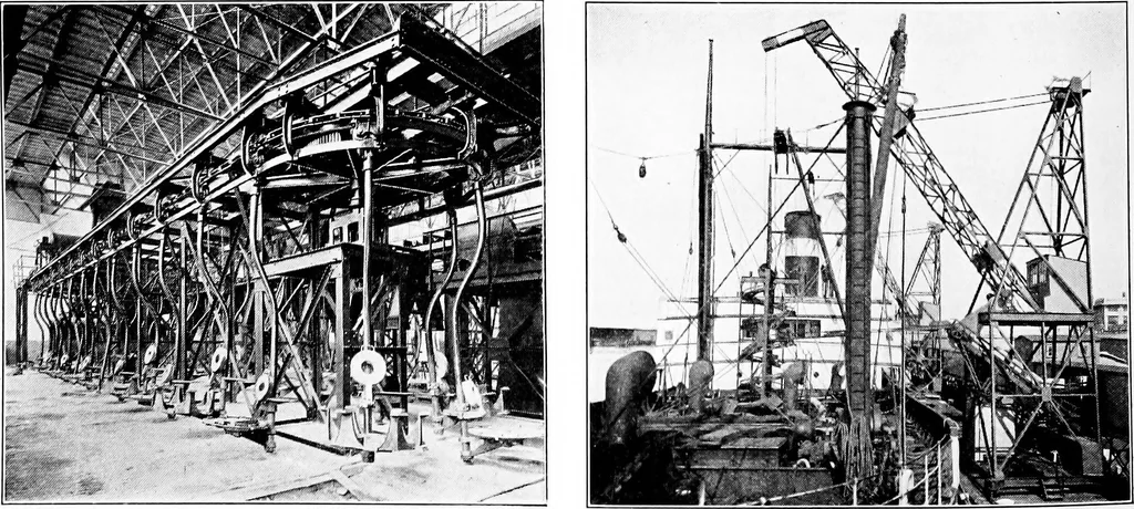 An illustration from Material handling cyclopedia; a reference book covering definitions, descriptions, illustrations and methods of use of material handling machines employed in industry, 1921, leaf 405