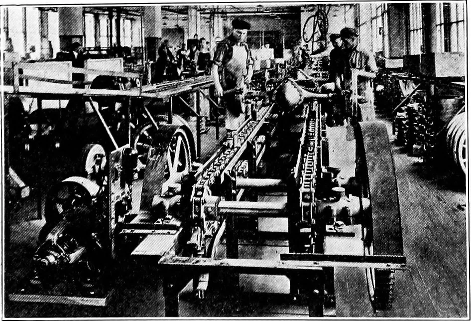 An illustration from Material handling cyclopedia; a reference book covering definitions, descriptions, illustrations and methods of use of material handling machines employed in industry, 1921, leaf 409