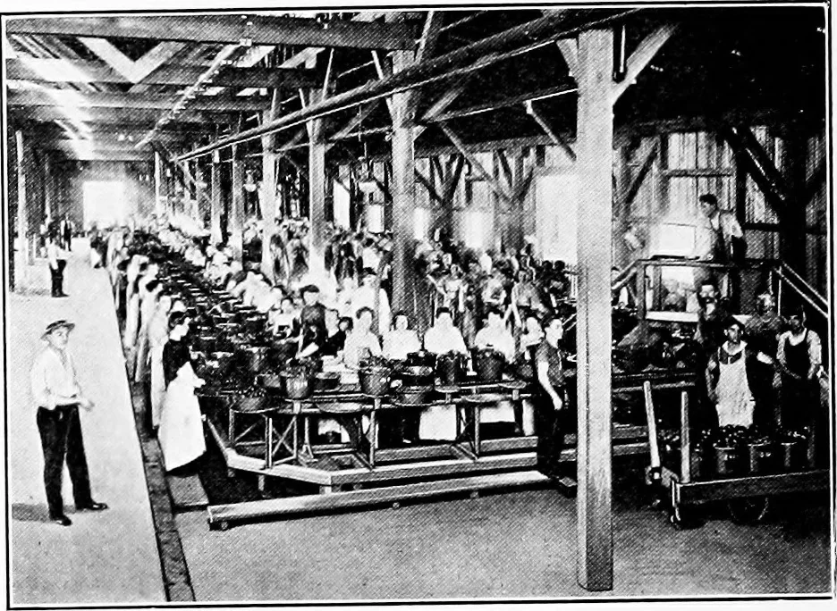 An illustration from Material handling cyclopedia; a reference book covering definitions, descriptions, illustrations and methods of use of material handling machines employed in industry, 1921, leaf 413