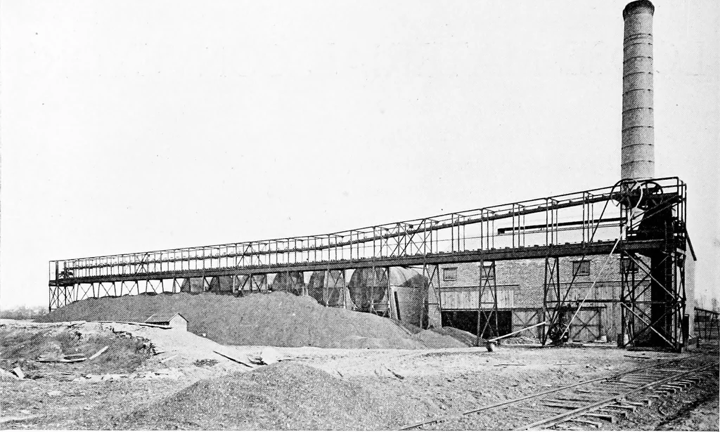 An illustration from Material handling cyclopedia; a reference book covering definitions, descriptions, illustrations and methods of use of material handling machines employed in industry, 1921, leaf 415