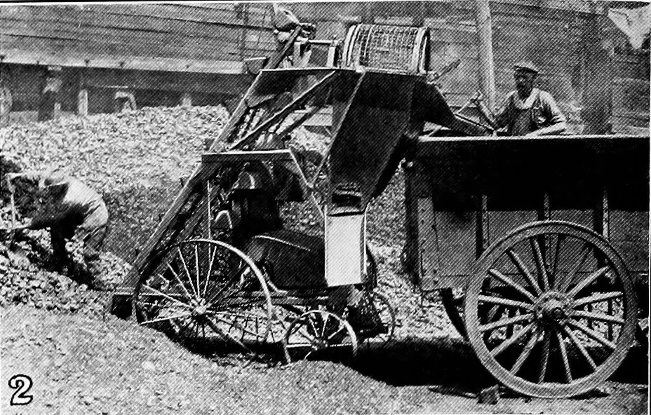 An illustration from Material handling cyclopedia; a reference book covering definitions, descriptions, illustrations and methods of use of material handling machines employed in industry, 1921, leaf 443