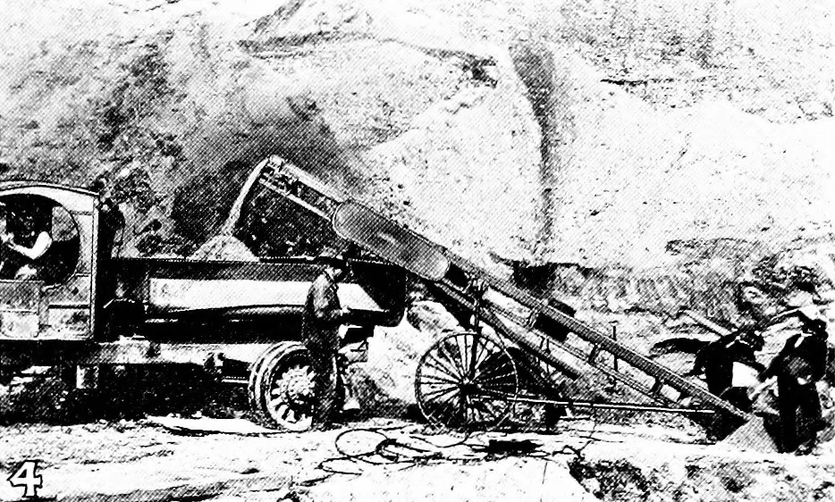An illustration from Material handling cyclopedia; a reference book covering definitions, descriptions, illustrations and methods of use of material handling machines employed in industry, 1921, leaf 446
