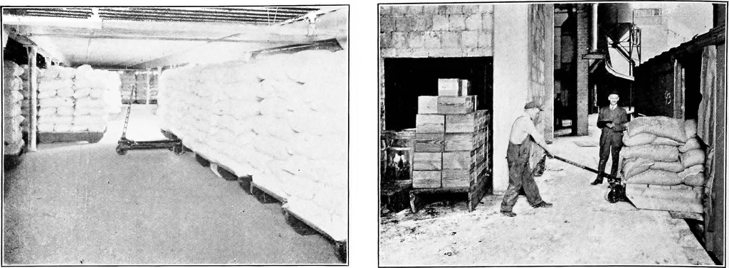 An illustration from Material handling cyclopedia; a reference book covering definitions, descriptions, illustrations and methods of use of material handling machines employed in industry, 1921, leaf 529