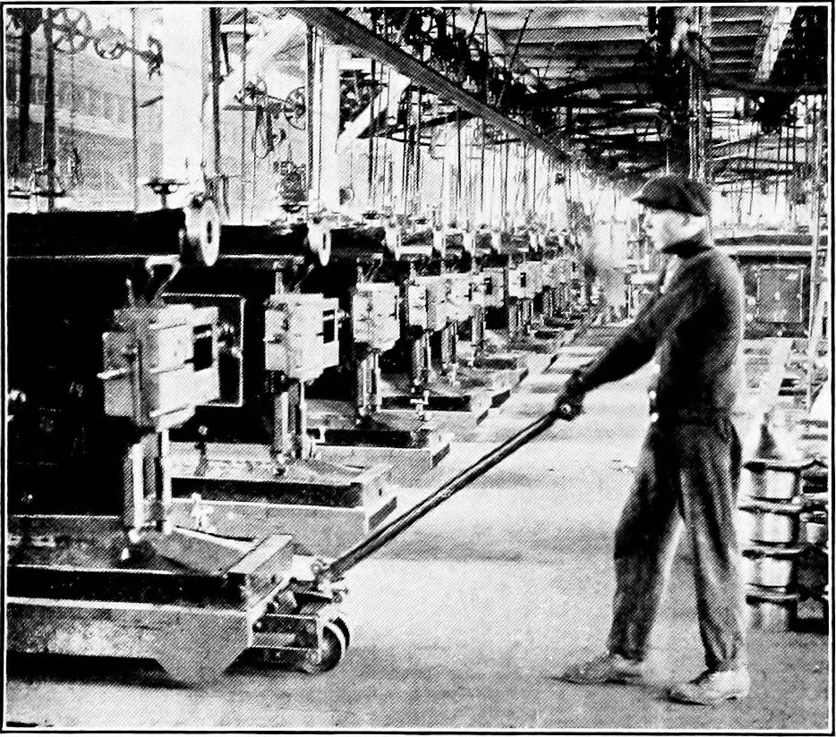 An illustration from Material handling cyclopedia; a reference book covering definitions, descriptions, illustrations and methods of use of material handling machines employed in industry, 1921, leaf 529