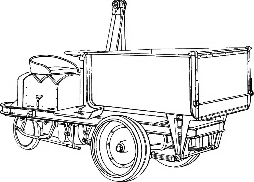 An illustration from Material handling cyclopedia; a reference book covering definitions, descriptions, illustrations and methods of use of material handling machines employed in industry, 1921, leaf 537
