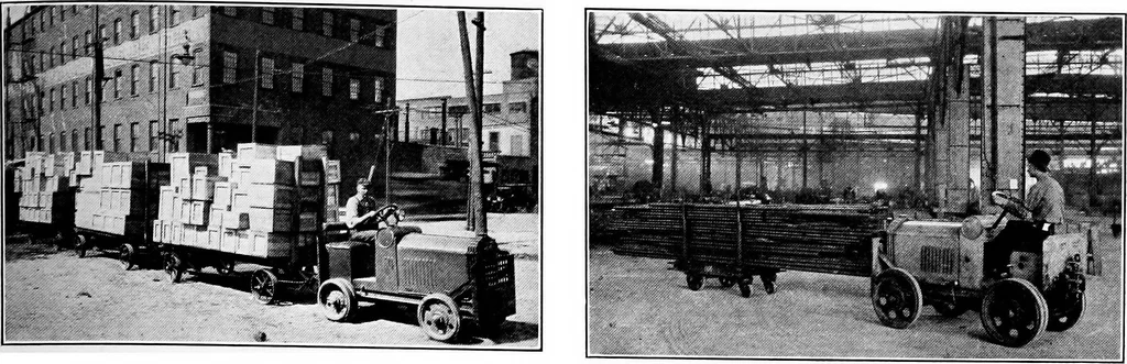 An illustration from Material handling cyclopedia; a reference book covering definitions, descriptions, illustrations and methods of use of material handling machines employed in industry, 1921, leaf 540