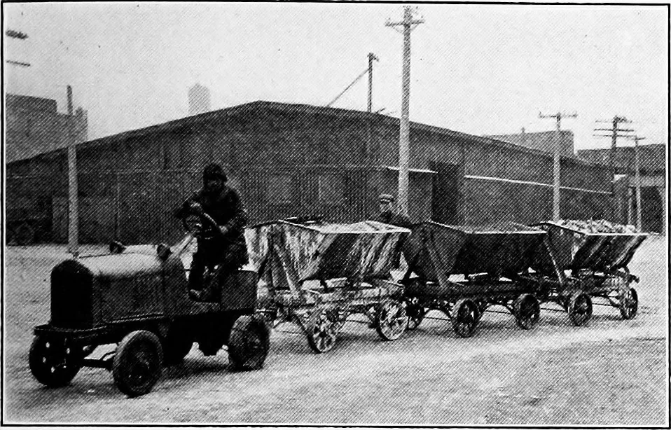 An illustration from Material handling cyclopedia; a reference book covering definitions, descriptions, illustrations and methods of use of material handling machines employed in industry, 1921, leaf 540