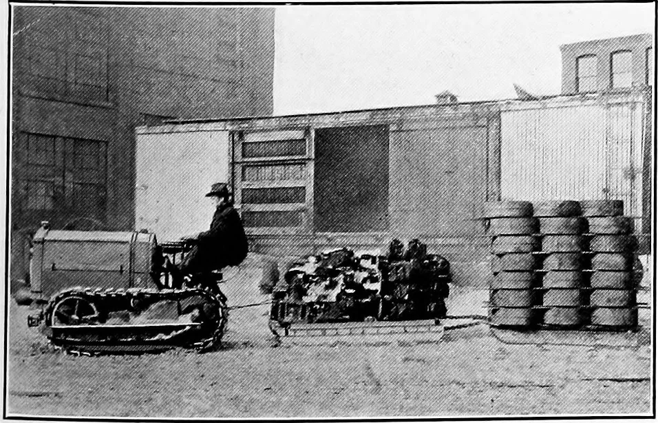 An illustration from Material handling cyclopedia; a reference book covering definitions, descriptions, illustrations and methods of use of material handling machines employed in industry, 1921, leaf 540