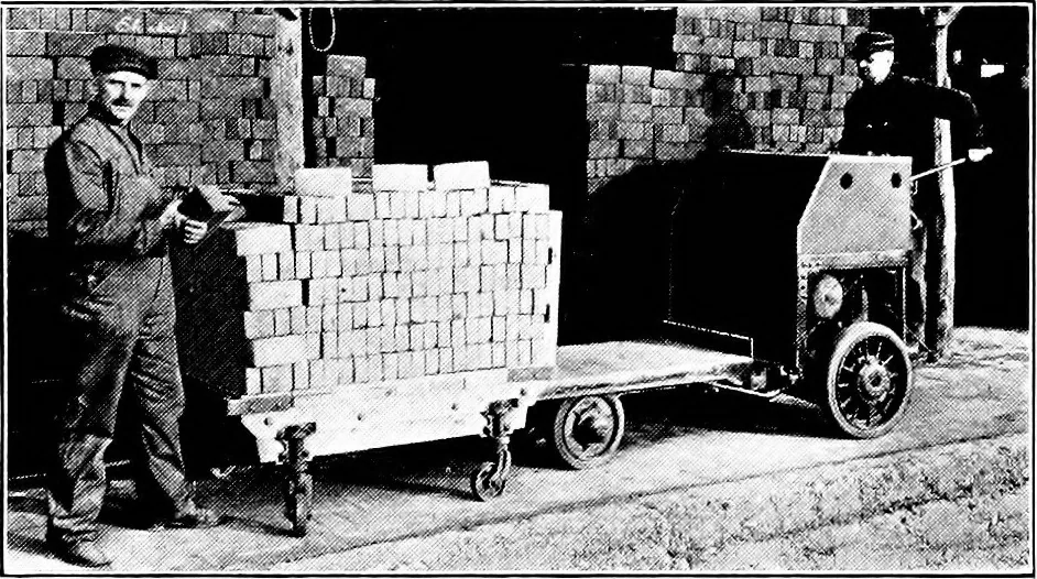 An illustration from Material handling cyclopedia; a reference book covering definitions, descriptions, illustrations and methods of use of material handling machines employed in industry, 1921, leaf 545