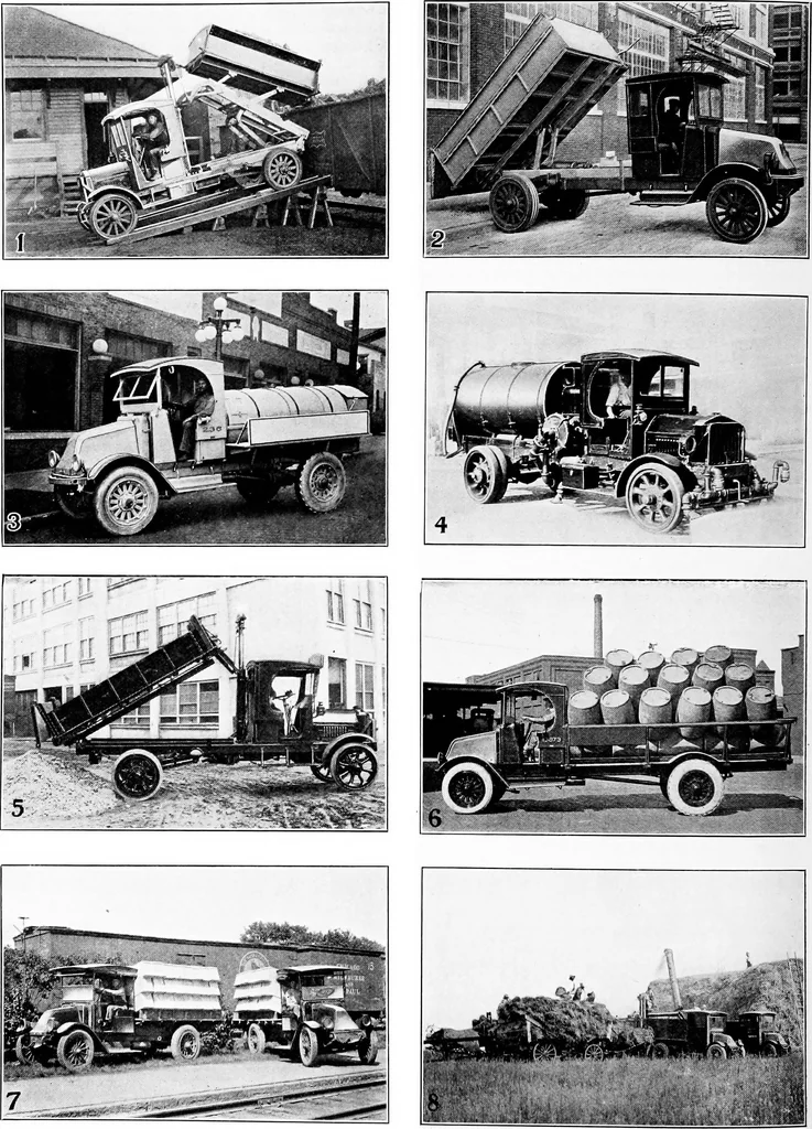 An illustration from Material handling cyclopedia; a reference book covering definitions, descriptions, illustrations and methods of use of material handling machines employed in industry, 1921, leaf 577