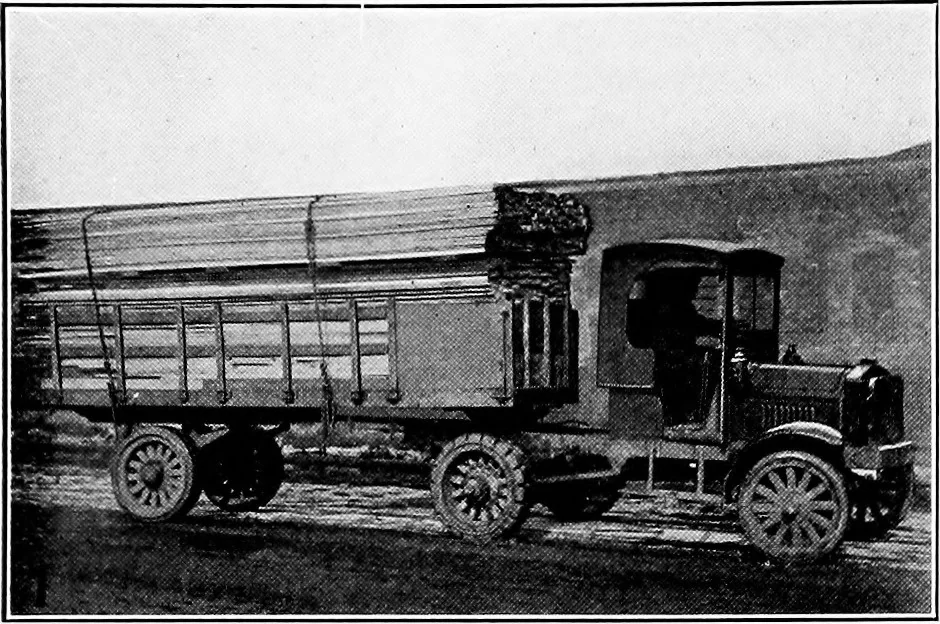 An illustration from Material handling cyclopedia; a reference book covering definitions, descriptions, illustrations and methods of use of material handling machines employed in industry, 1921, leaf 583