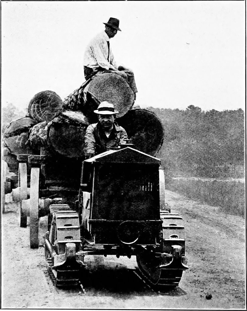 An illustration from Material handling cyclopedia; a reference book covering definitions, descriptions, illustrations and methods of use of material handling machines employed in industry, 1921, leaf 585