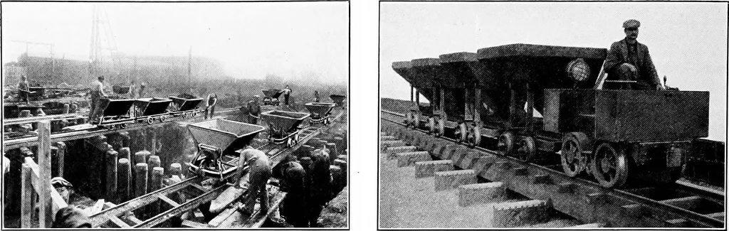 An illustration from Material handling cyclopedia; a reference book covering definitions, descriptions, illustrations and methods of use of material handling machines employed in industry, 1921, leaf 593