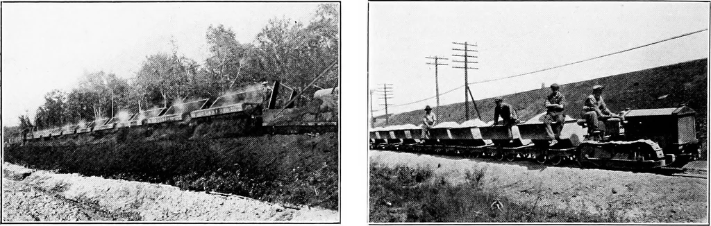 An illustration from Material handling cyclopedia; a reference book covering definitions, descriptions, illustrations and methods of use of material handling machines employed in industry, 1921, leaf 593