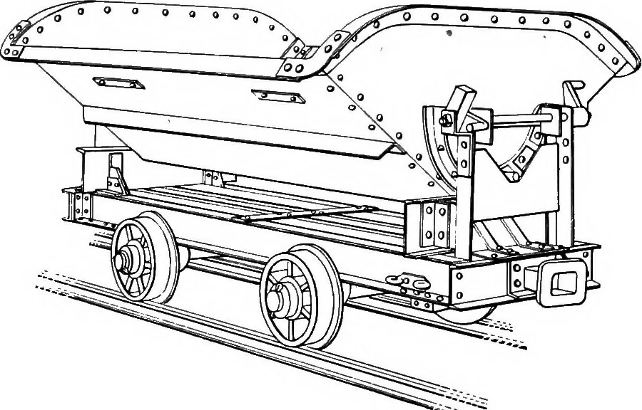 An illustration from Material handling cyclopedia; a reference book covering definitions, descriptions, illustrations and methods of use of material handling machines employed in industry, 1921, leaf 598