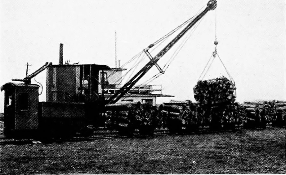 An illustration from Material handling cyclopedia; a reference book covering definitions, descriptions, illustrations and methods of use of material handling machines employed in industry, 1921, leaf 607