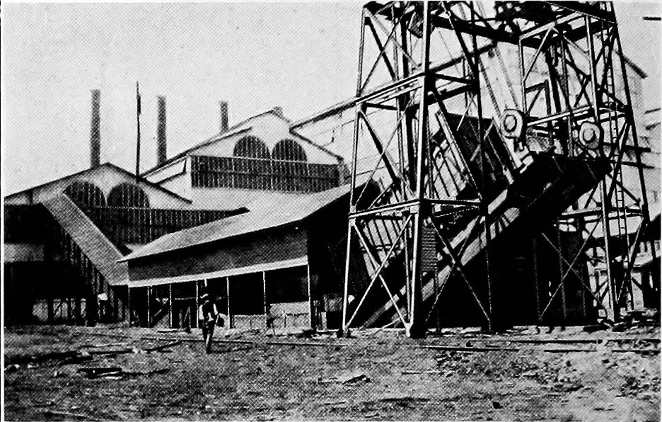 An illustration from Material handling cyclopedia; a reference book covering definitions, descriptions, illustrations and methods of use of material handling machines employed in industry, 1921, leaf 607