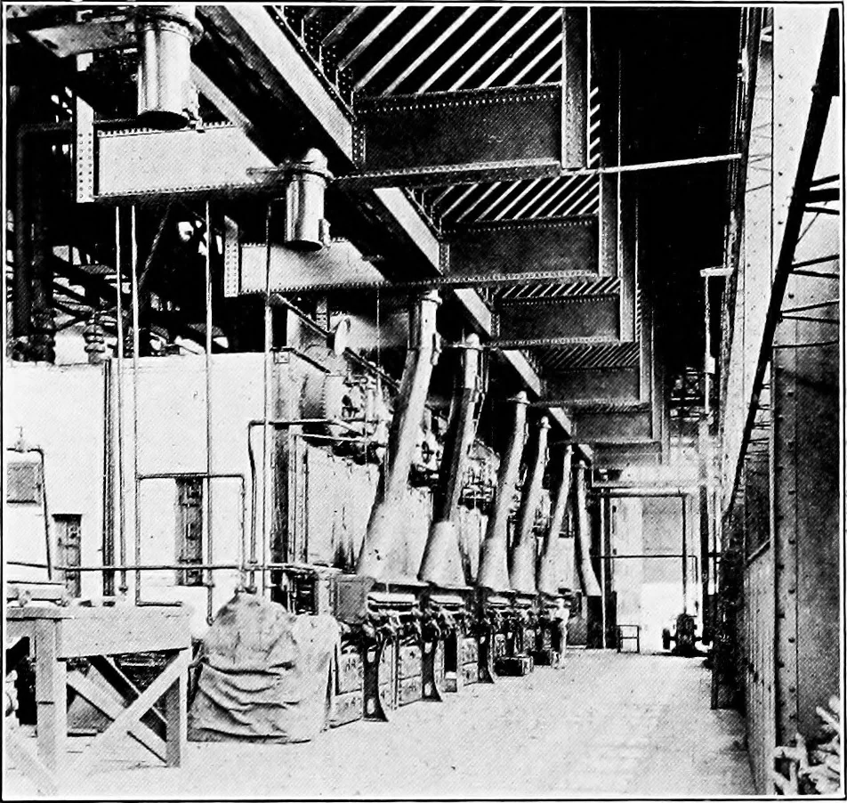 An illustration from Material handling cyclopedia; a reference book covering definitions, descriptions, illustrations and methods of use of material handling machines employed in industry, 1921, leaf 673