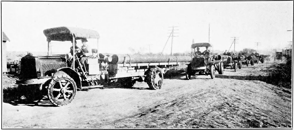 An illustration from Material handling cyclopedia; a reference book covering definitions, descriptions, illustrations and methods of use of material handling machines employed in industry, 1921, leaf 709