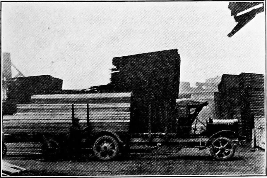 An illustration from Material handling cyclopedia; a reference book covering definitions, descriptions, illustrations and methods of use of material handling machines employed in industry, 1921, leaf 710