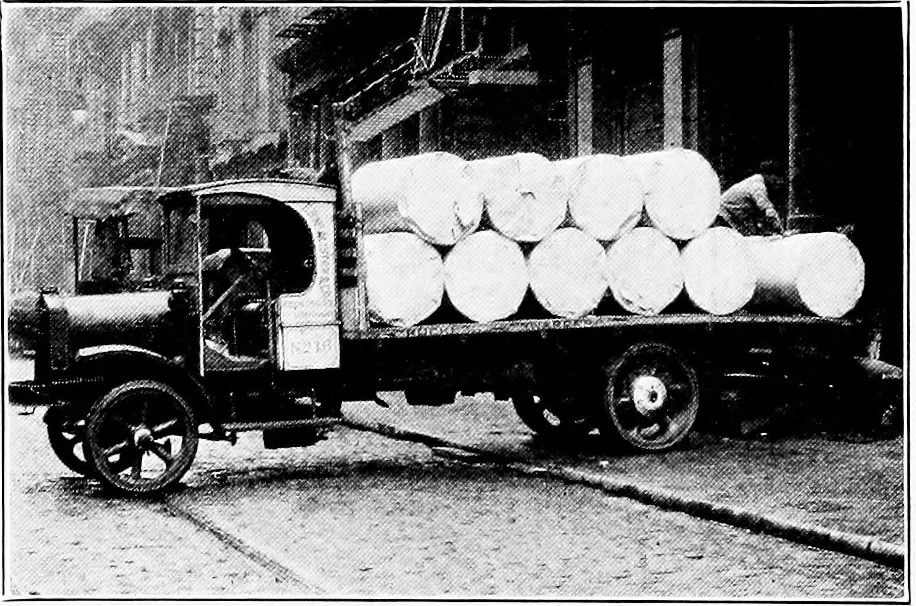 An illustration from Material handling cyclopedia; a reference book covering definitions, descriptions, illustrations and methods of use of material handling machines employed in industry, 1921, leaf 710