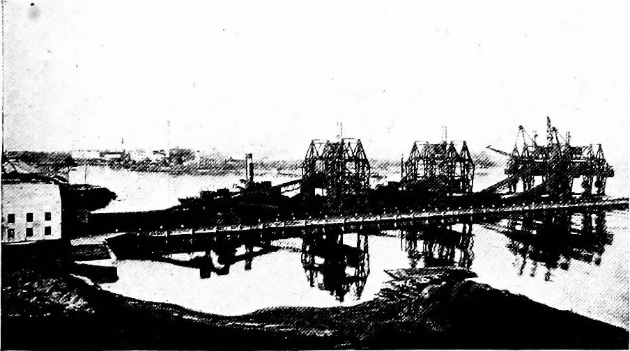 An illustration from Material handling cyclopedia; a reference book covering definitions, descriptions, illustrations and methods of use of material handling machines employed in industry, 1921, leaf 714