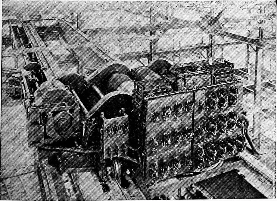 An illustration from Material handling cyclopedia; a reference book covering definitions, descriptions, illustrations and methods of use of material handling machines employed in industry, 1921, leaf 718
