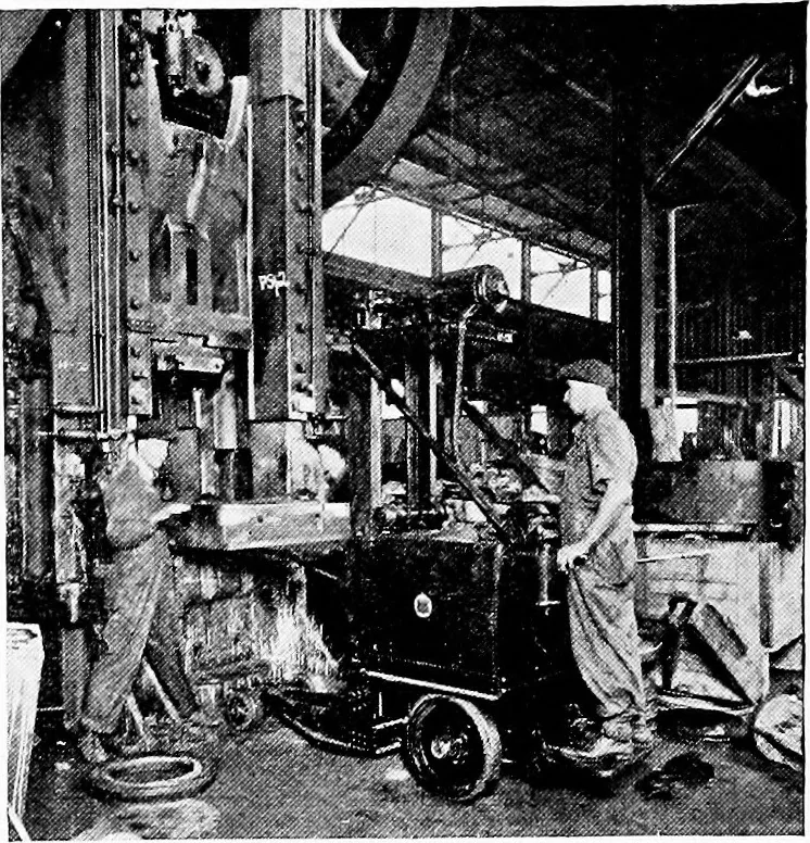 An illustration from Material handling cyclopedia; a reference book covering definitions, descriptions, illustrations and methods of use of material handling machines employed in industry, 1921, leaf 734