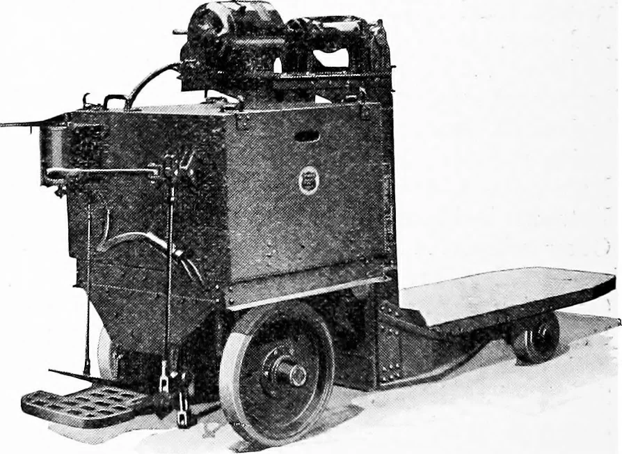 An illustration from Material handling cyclopedia; a reference book covering definitions, descriptions, illustrations and methods of use of material handling machines employed in industry, 1921, leaf 735
