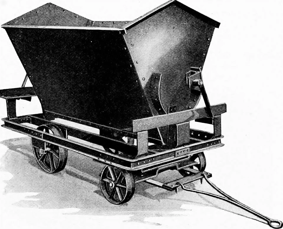 An illustration from Material handling cyclopedia; a reference book covering definitions, descriptions, illustrations and methods of use of material handling machines employed in industry, 1921, leaf 742