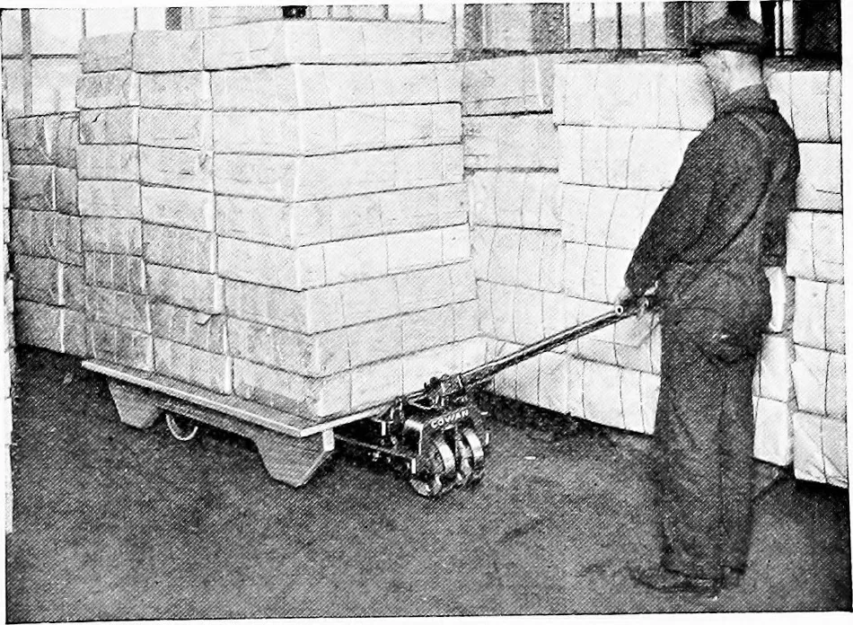 An illustration from Material handling cyclopedia; a reference book covering definitions, descriptions, illustrations and methods of use of material handling machines employed in industry, 1921, leaf 754