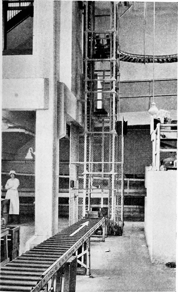 An illustration from Material handling cyclopedia; a reference book covering definitions, descriptions, illustrations and methods of use of material handling machines employed in industry, 1921, leaf 768