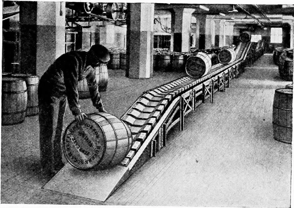 An illustration from Material handling cyclopedia; a reference book covering definitions, descriptions, illustrations and methods of use of material handling machines employed in industry, 1921, leaf 768