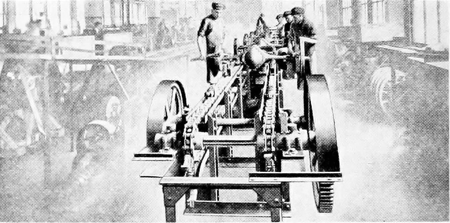 An illustration from Material handling cyclopedia; a reference book covering definitions, descriptions, illustrations and methods of use of material handling machines employed in industry, 1921, leaf 779