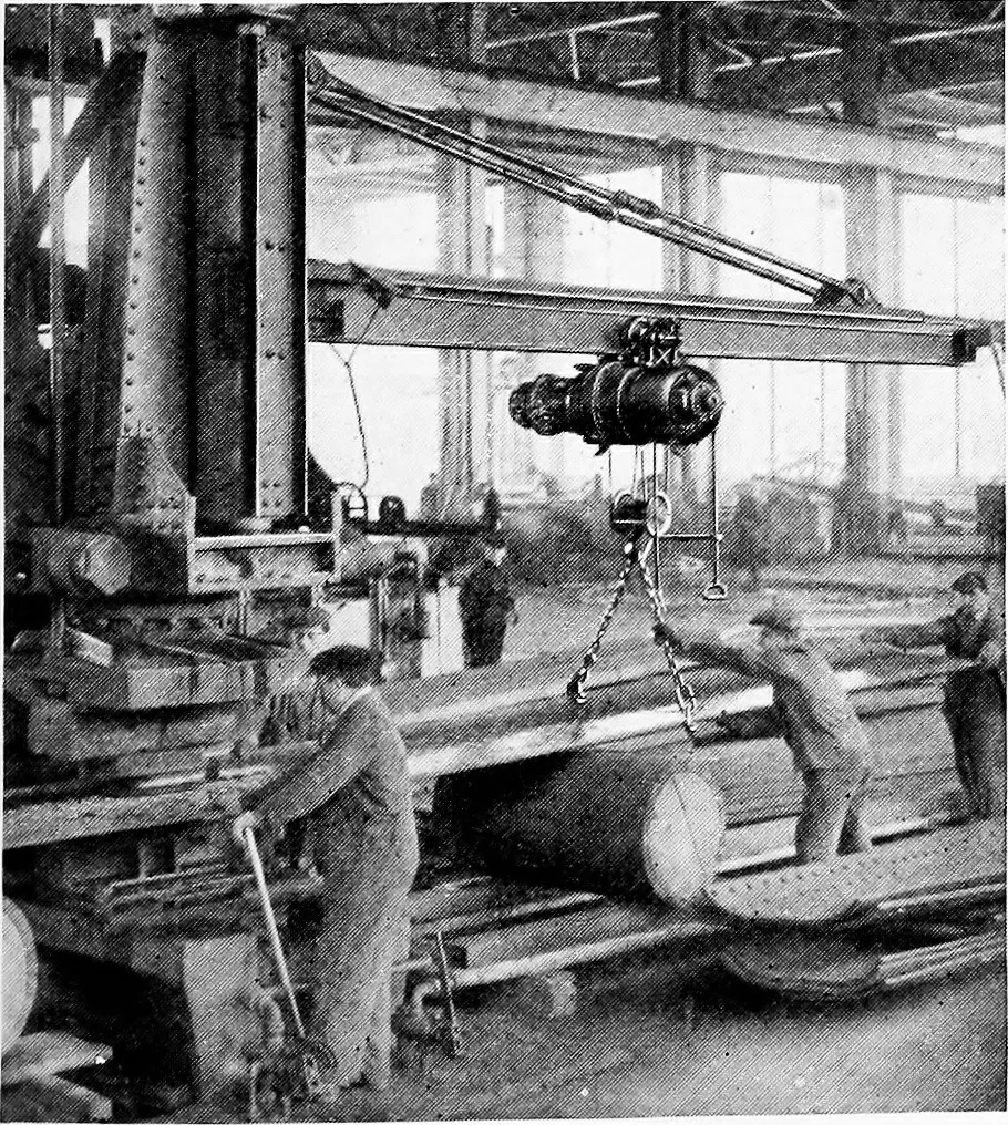 An illustration from Material handling cyclopedia; a reference book covering definitions, descriptions, illustrations and methods of use of material handling machines employed in industry, 1921, leaf 796