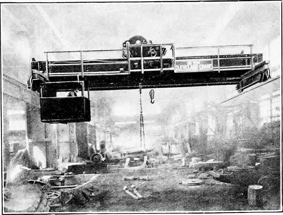 An illustration from Material handling cyclopedia; a reference book covering definitions, descriptions, illustrations and methods of use of material handling machines employed in industry, 1921, leaf 800