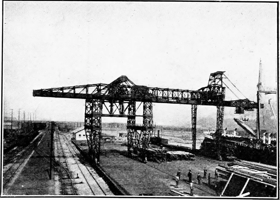 An illustration from Material handling cyclopedia; a reference book covering definitions, descriptions, illustrations and methods of use of material handling machines employed in industry, 1921, leaf 804