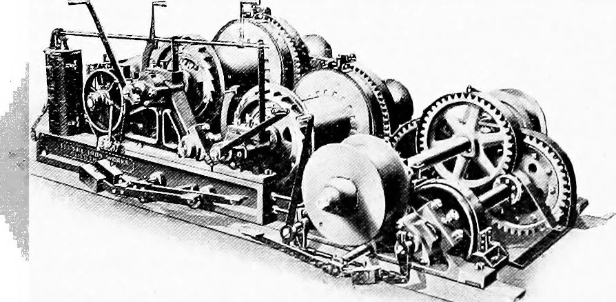 An illustration from Material handling cyclopedia; a reference book covering definitions, descriptions, illustrations and methods of use of material handling machines employed in industry, 1921, leaf 810