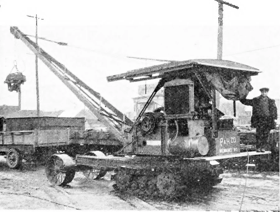 An illustration from Material handling cyclopedia; a reference book covering definitions, descriptions, illustrations and methods of use of material handling machines employed in industry, 1921, leaf 813