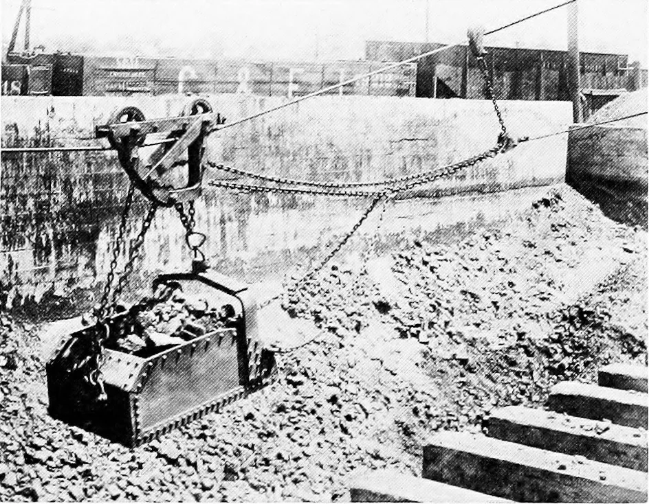 An illustration from Material handling cyclopedia; a reference book covering definitions, descriptions, illustrations and methods of use of material handling machines employed in industry, 1921, leaf 824